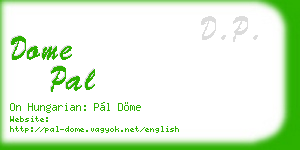 dome pal business card
